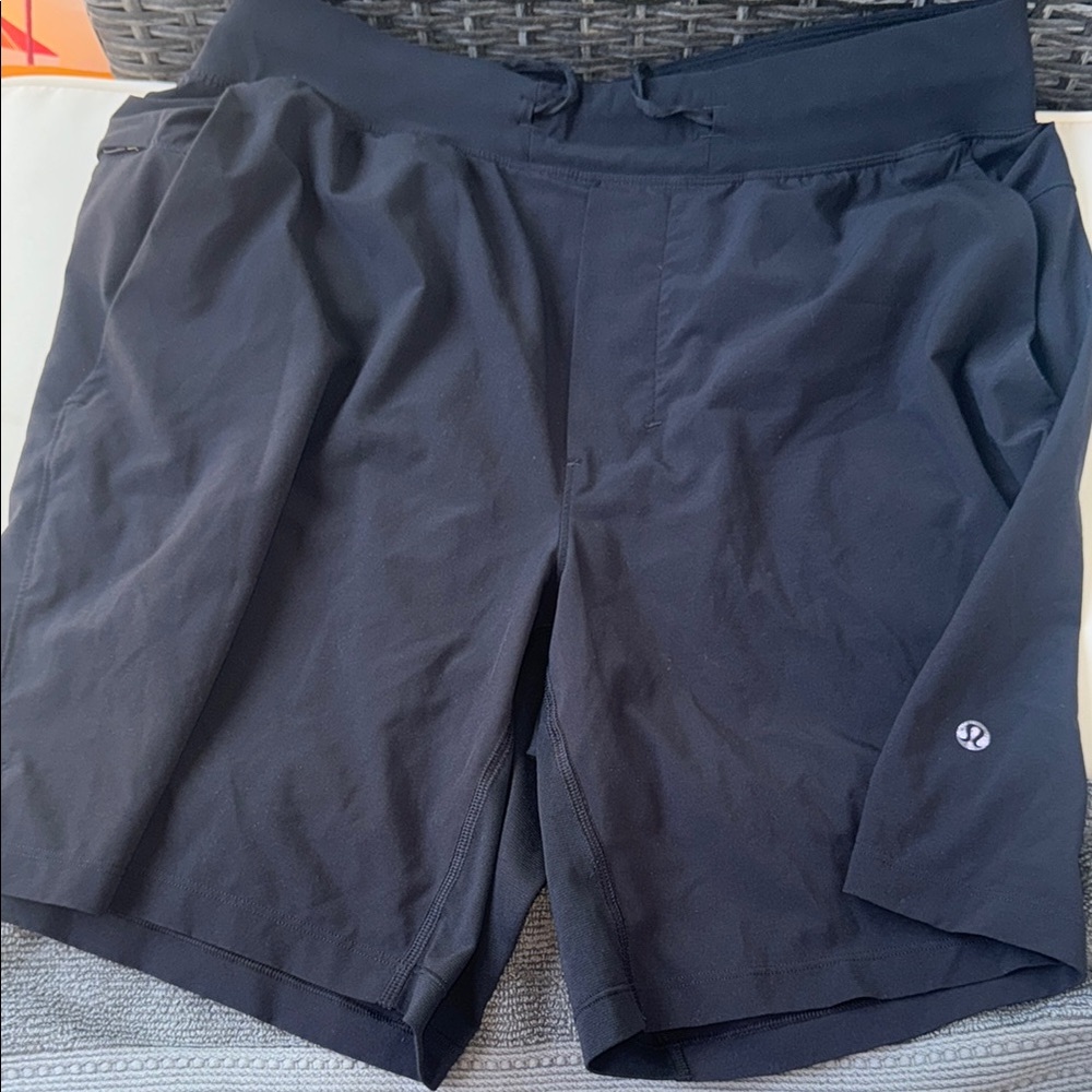 lululemon athletica Black Athletic Shorts Lightweight Moisture-Wicking
